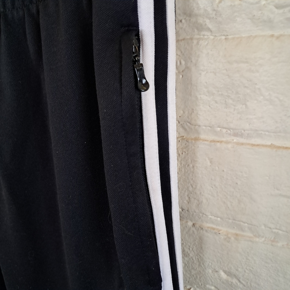 Adidas Tiro 11 Pant Black Joggers Soccer Striped Mens Size Medium Tapered Leg - Picture 5 of 9